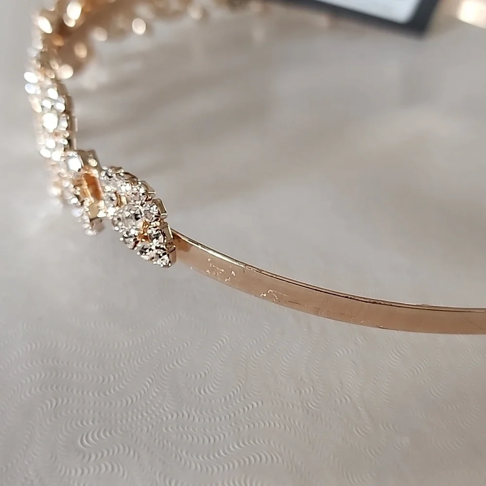 Occasion Rose Gold Headband With Crystals New With Tags